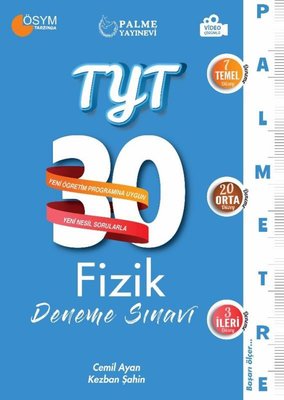TYT Fizik 30 Deneme Sınavı - Palmetre Serisi