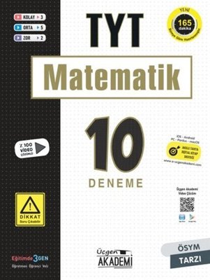 TYT Matematik 10'lu Deneme Üçgen Akademi 9786257152358