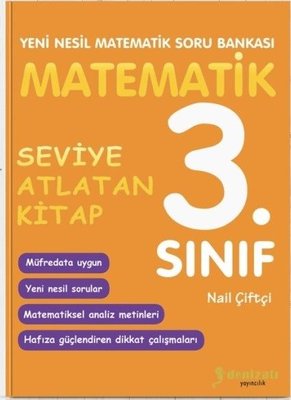 Seviye Atlatan Kitap 3.Sınıf - Yeni Nesil Matematik Soru Bankası Nail 