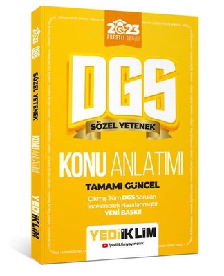 2023 Prestij Serisi DGS Sözel Yetenek Konu Anlatımı Yediiklim Yayınlar