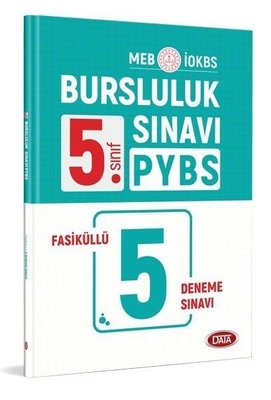 5.Sınıf PYBS Bursluluk Sınavı Fasiküllü 5 Deneme Data Yayınları 978605