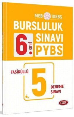 6.Sınıf PYBS Bursluluk Sınavı Fasiküllü 5 Deneme Data Yayınları 978605