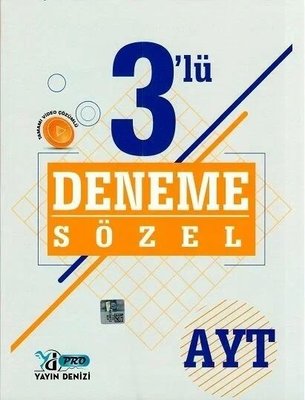 AYT Sözel Pro Deneme 3'lü Yayın Denizi Yayınları 9786051973944