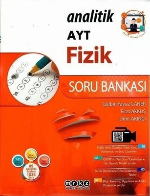 AYT Analitik Fizik Soru Bankası Merkez Yayınları 9786057952301