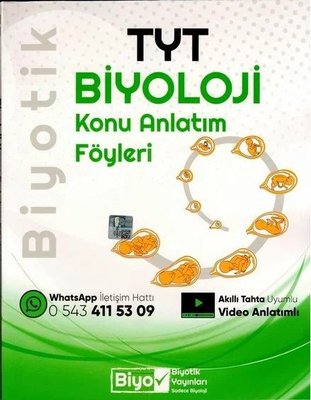 TYT Biyoloji Konu Anlatım Föyleri Biyotik Yayınları 9786050644869