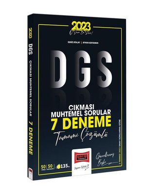 2023 DGS Çıkması Muhtemel Sorular Tamamı Çözümlü 7 Deneme Yargı Yayınl