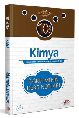 10.Sınıf Kimya Öğretmenin Ders Notları Editör 9786052803653