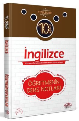 10.Sınıf İngilizce Öğretmenin Ders Notları Editör 9786052803783