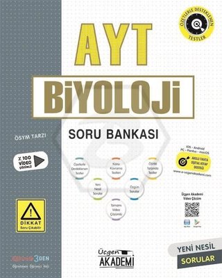 AYT Biyoloji Soru Bankası Üçgen Akademi 9786257152778