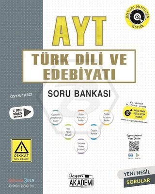 AYT Türk Dili ve Edebiyatı Soru Bankası Üçgen Akademi 9786257152785