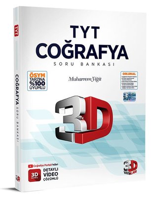 2023 TYT Coğrafya Soru Bankası 3D Yayınları 9786051949437