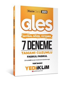 2023 Master Serisi Ales Sayısal - Sözel Yetenek Tamamı Çözümlü 7 Fasik