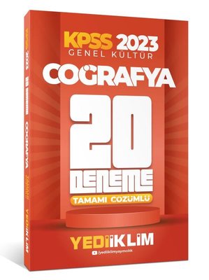 2023 KPSS Genel Kültür Coğrafya Tamamı Çözümlü 20 Deneme Yediiklim Yay