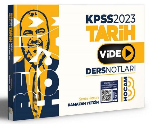 2023 KPSS Tarih Video Ders Notları Ramazan Yetgin Benim Hocam Yayınlar