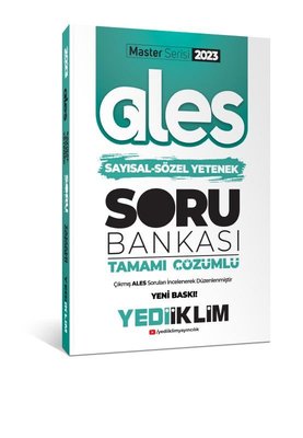 2023 Master Serisi Ales Sayısal- Sözel Yetenek Tamamı Çözümlü Soru Ban