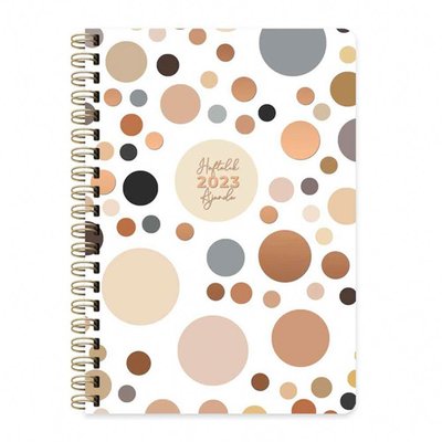 Keskin Color 2023 A5 Spiralli Sert Kapak Haftalık Ajanda - Kumsal 8693