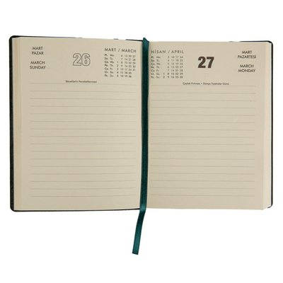 Ece Ajandası 2023 - Marmaris 12x16 Çizgili Günlük Ajanda Pembe 8682320