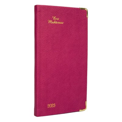 Ece Ajandası 2023 - 4 DL Karaköy 8,5x16 Haftalık Ajanda Koyu Pembe 868