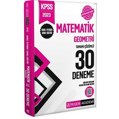 2023 KPSS Genel Kültür Genel Yetenek Matematik-Geometri 30 Deneme Pege
