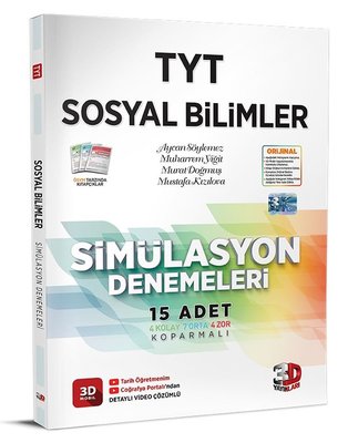 TYT Sosyal Bilimler Simülasyon Denemeleri 3D Yayınları 9786051949772