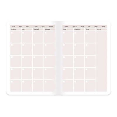 Keskin 17x24 Haftalık Ayça Karaman Tarihsiz Gelişim Ajandası 830610-99