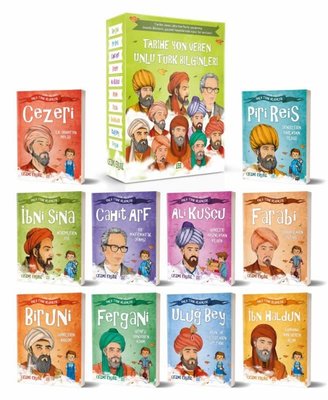 Tarihe Yön Veren Ünlü Türk Bilginleri Serisi Seti - 10 Kitap Takım - Kutulu Cezmi Ersöz Dokuz Yayınları 9786257642576