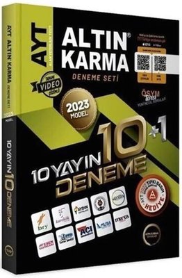 2023 Model AYT 10 Yayın 10 Deneme + Son 1 Yıl Çıkmış Sorular Altın Kar