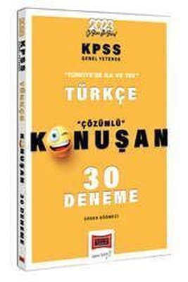 2023 KPSS Türkçe Tamamı Çözümlü Konuşan 30 Deneme Yargı Yayınları 9786