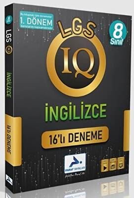 8. Sınıf LGS İngilizce 1. Dönem 16 lı Deneme PRF Yayınları 97862574234