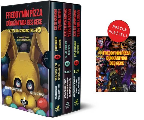 Fazbearin Korkunç Tipleri Seti - 3 Kitap Takım Kutulu Set Kira Breed-W
