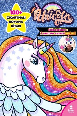 I Love Unicorn 100+ Çıkartmalı Boyama Kitabı Doğan Çocuk 9786254169229