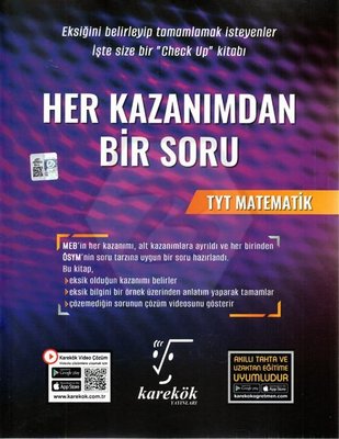 TYT Matematik Her Kazanımdan Bir Soru Karekök Eğitim Yayın 97862584194