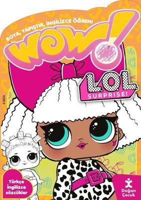 Wow! Lol Surprise! Boyama Kitabı - Boya Yapıştır İngilizce Öğren! Türk