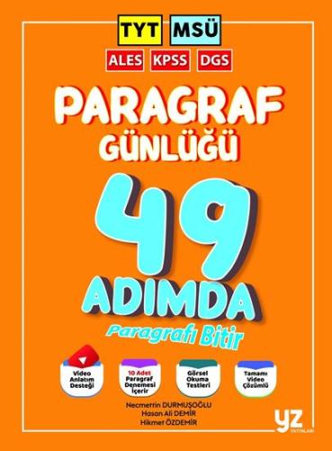 TYT MSÜ KPSS DGS ALES 49 Günde Paragrafın Günlüğü YZ Yayınları 9786057