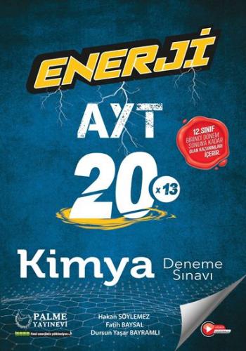 2023 YKS AYT Kimya Enerji 20x13 Deneme Sınavı Video Çözümlü Palme Yayı