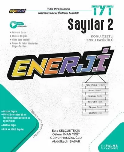 TYT Sayılar-2 Enerji Konu Özetli Soru Fasikülü Palme Yayınları 9786256441453