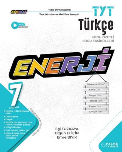 TYT Enerji Türkçe Konu Özetli Soru Fasikülleri (7 Fasikül) Palme Yayın