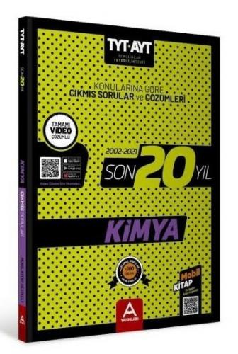 A Yayınları YKS TYT AYT Kimya Son 20 Yıl Çıkmış Sorular 2002-2021 A Ya