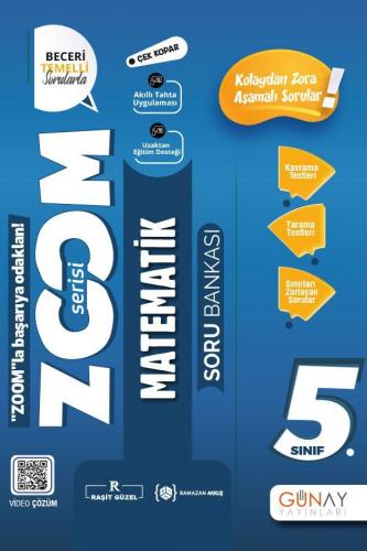 5.Sınıf Yeni Zoom Matematik Soru Bankası Raşit Güzel Günay Yayınları 9