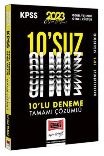 2023 KPSS GY-GK 10'suz Olmaz Tamamı Çözümlü 10 Deneme Yargı Yayınları 