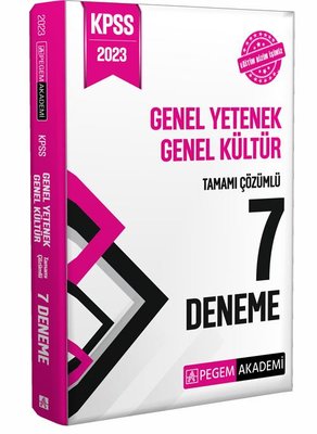 2023 KPSS Genel Yetenek Genel Kültür Tamamı Çözümlü 7 Deneme Pegem Aka
