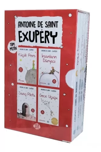 Küçük Prens Seti -insanların Dünyası -gece Uçuşu- Exupery 4'lü Set
