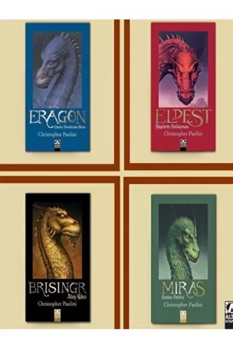 ERAGON + ELDEST +BRISINGR - ATEŞ KILICI+MİRAS - RUHLAR DEHLİZİ TOPLAM 4 KİTAP SET