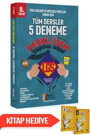 İsem 2019 LGS Farklı İsem 8. Sınıf Tüm Dersler 5 Deneme Sınavı İsem Ya