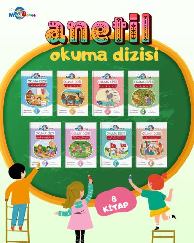Mavi Boncuk 1. Sınıf Anetil Okuma Dizisi  (8 Kitap)