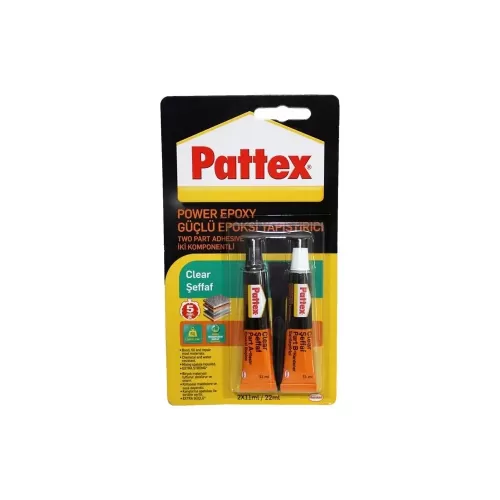 Pattex 2x11ml Güçlü Şeffaf Epoksi Yapıştırıcı