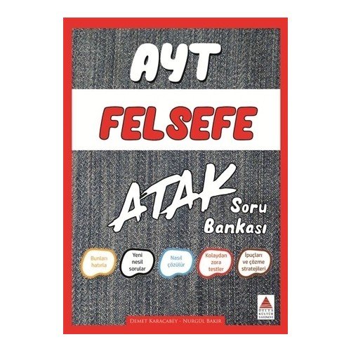 AYT Felsefe Atak Soru Bankası Delta Kültür Yayınları 9786052267752