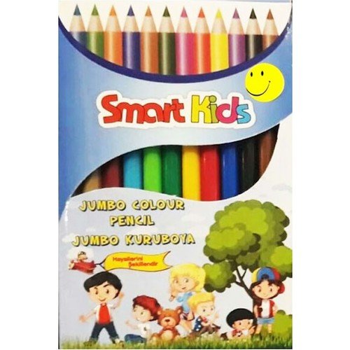 Smart Kids Kuru Boya Kısa 12 Renk Kaliteli 8681137329695