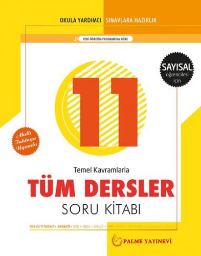 Palme 11. Sınıf Tüm Dersler Soru Kitabı - Sayısal