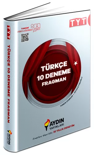 YKS TYT Türkçe Fragman 10 Deneme Video Çözümlü Aydın Yayınları 9786258104271